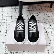 JIMMY CHOO 26S SNEAKERS IN BLACK CALFSKIN AND SUEDE