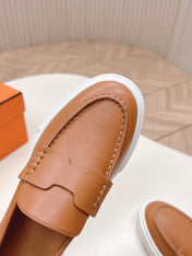 HM 25S SLIP-ON IN BROWN LAMBSKIN