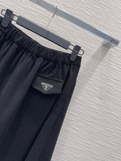 PRADA 25S A-LINE PLAID VELVET SKIRT 256