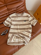 MIU STRIPED TEE IN TWO VERSIONS 25S IN COTTON 265679