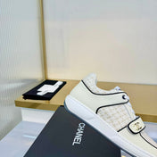 CHANEL 26S SNEAKERS IN WHITE TWEED AND CALFSKIN