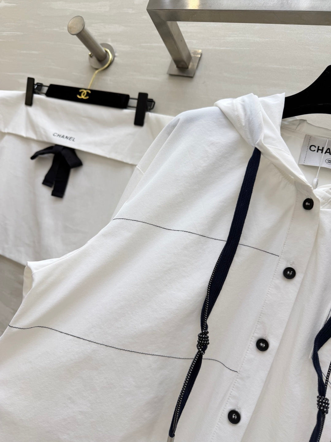 CHANEL 26S HOODED SHIRT STYLE 1023