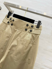 ZIMMERMANN 26S HIGH-WAIST WIDE-LEG CARGO PANTS STYLE 42