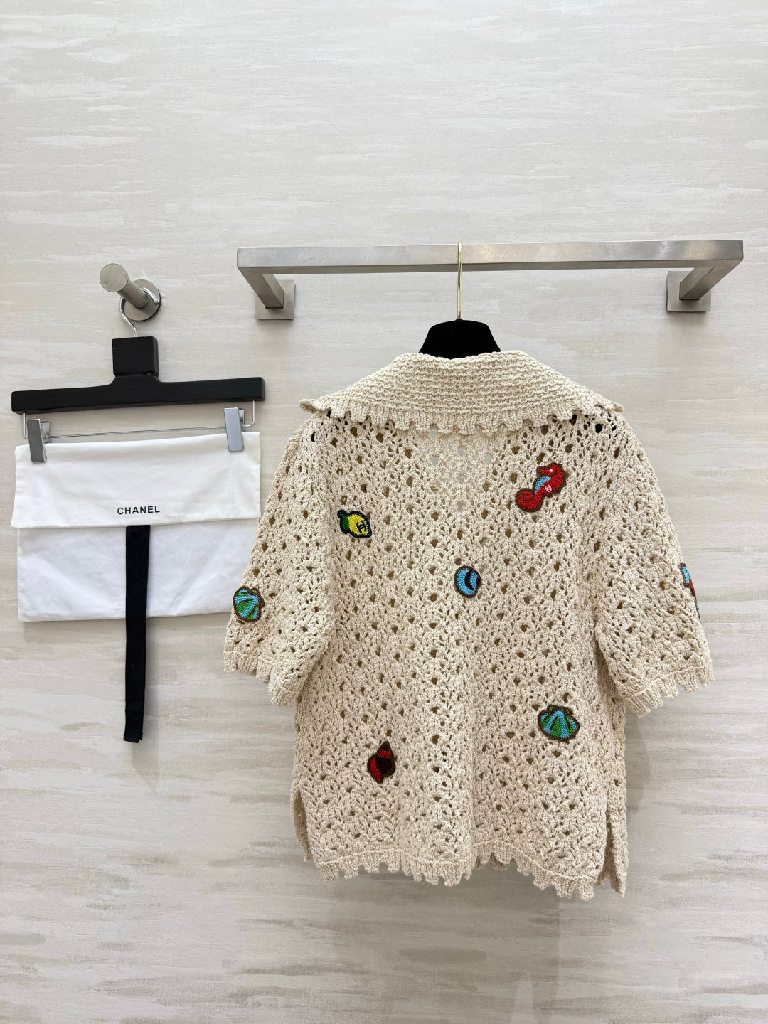 CHANEL 26S KNIT COLLARED TOP 1424