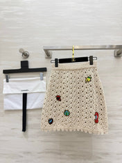 CHANEL 26S KNIT MIDI SKIRT 1423