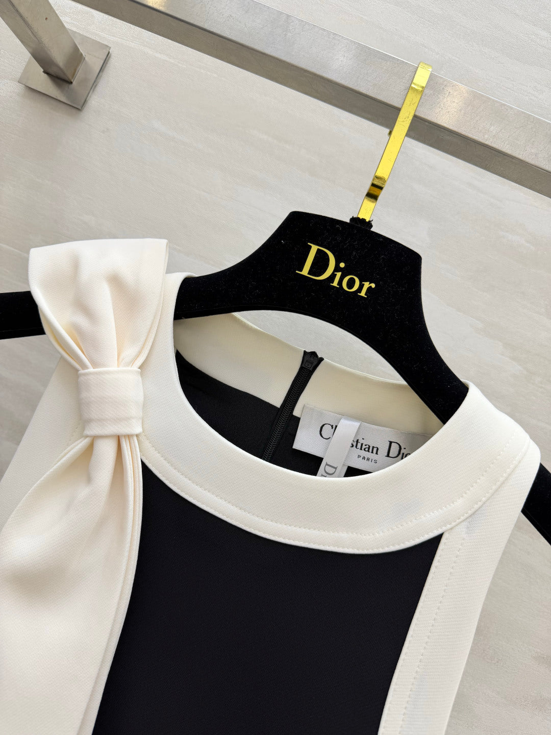 DIOR 26S SLEEVELESS A-LINE DRESS WITH BOW 1399