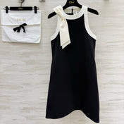 DIOR 26S SLEEVELESS A-LINE DRESS WITH BOW 1399