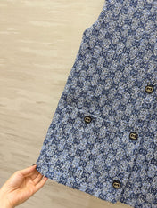 GUCCI 26S SLEEVELESS TWEED VEST 428