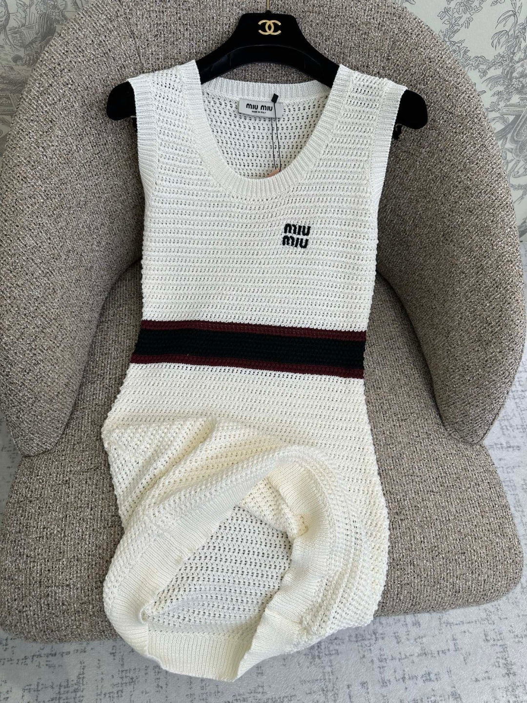 MIUMIU 26S SLEEVELESS KNIT DRESS STYLE 1110