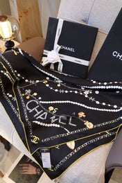 CHANEL 26S SCARF 90 IN SILK 311797