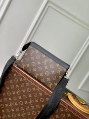 ANPHA WEARABLE WALLET 18 IN BROWN AND BLACK MONOGRAM CALFSKIN