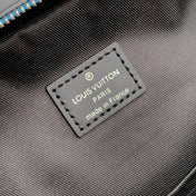 AVENUE SLINGBAG 31 IN BLACK AND GREY DAMIER GRAPHITA CANVAS CALFSKIN