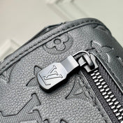 PULSE MESSENGER 26.6 IN BLACK MONOGRAM SHADOW EMBOSSED CALFSKIN