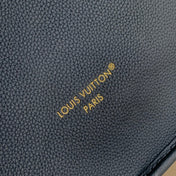 NEVERFULL BANDOULIÈRE INSIDE OUT BB 31 IN BROWN MONOGRAM CANVAS AND BLACK CALFSKIN