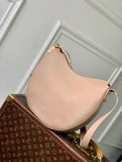LOW KEY COOKIE MM 32 IN WALNUT BROWN CALFSKIN BROWN MONOGRAM TAG