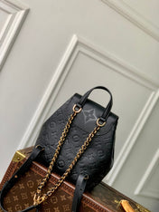 BACKUP BACKPACK 22 IN BLACK MONOGRAM EMPREINTE LEATHER