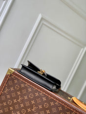 WALLET ON CHAIN BLOOM 20 IN BLACK CALFSKIN