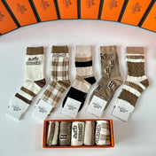 HERMES 26S CREW SOCKS 109657 (1 BOX)
