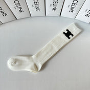 CELINE 26S CREW SOCKS IN WHITE 170917 (1 BOX)