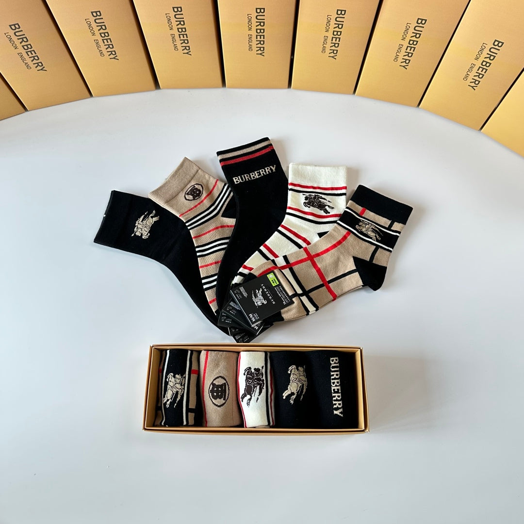 BURBERRY 26S ANKLE SOCKS 263812 (1 BOX)