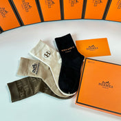 HERMES 26S CREW SOCKS 273918 (1 BOX)