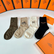 HERMES 26S CREW SOCKS 273918 (1 BOX)