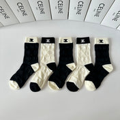 CELINE 26S CREW SOCKS 341899 (1 BOX)