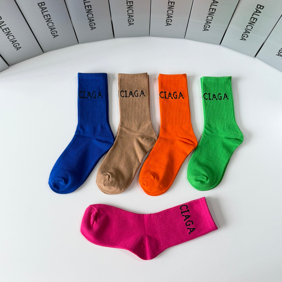 BALENCIAGA 26S CREW SOCKS 358579 (1 BOX)