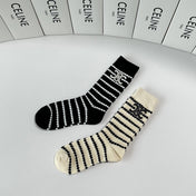 CELINE 26S CREW SOCKS 383822 (1 BOX)