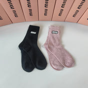 MIUMIU 26S CREW SOCKS 383826 (1 BOX)