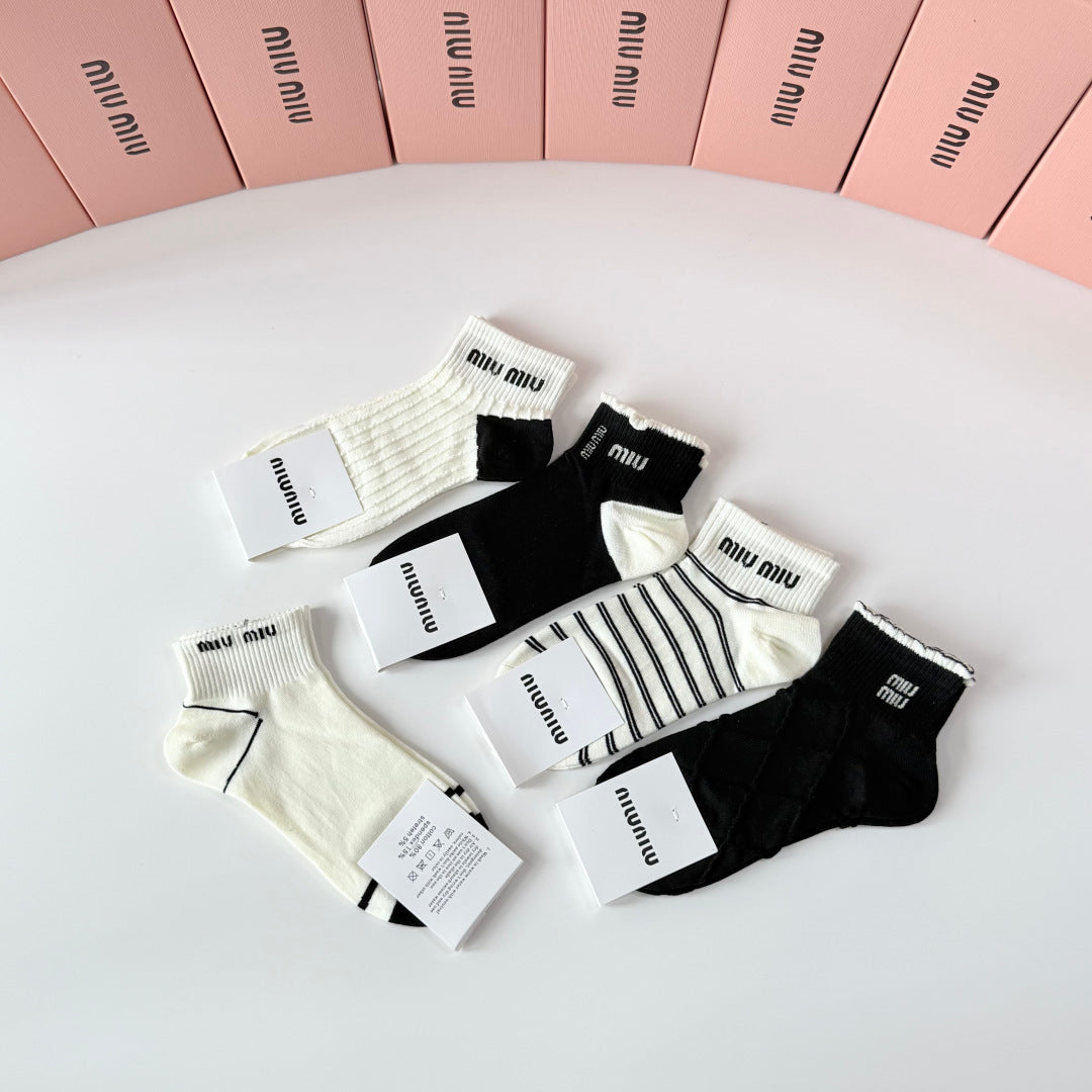 MIUMIU 26S ANKLE SOCKS 415706 (1 BOX)