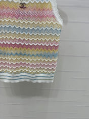 Chanel 25 Multicolor Striped Knitted Tank Top