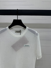 MIUMIU SHORT-SLEEVE T-SHIRT 269472