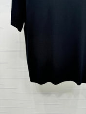 DIOR SHORT-SLEEVE JACQUARD KNIT TOP 274855