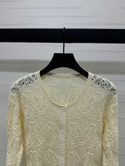 DIOR 25S 3D HAND KNIT CARDIGAN 264188