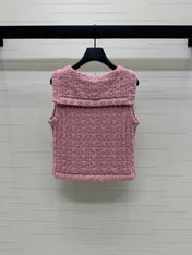 CHANEL 25S CROCHET SLEEVELESS VEST 264180