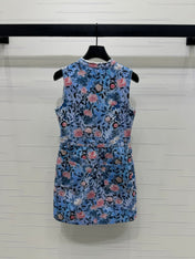 LV 25S ROUND NECK SLEEVELESS DRESS 264202
