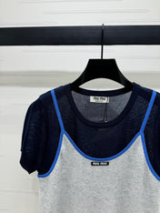 MIU 25S 2 PIECE KNITTED TOP WITH STRAPS 264131