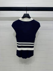 MIU 25S ICE STRIPE KNIT VEST 2264118