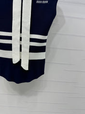 MIU 25S ICE STRIPE KNIT VEST 2264118