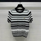 YSL 25S WHITE COLLAR SHORT SLEEVE T-SHIRT 264093