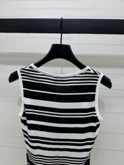 YSL 25S WHITE COLLARED TANK TOP 264089