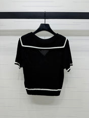 LOEWE 25S SHORT SLEEVE KNITTED CAPE 264036