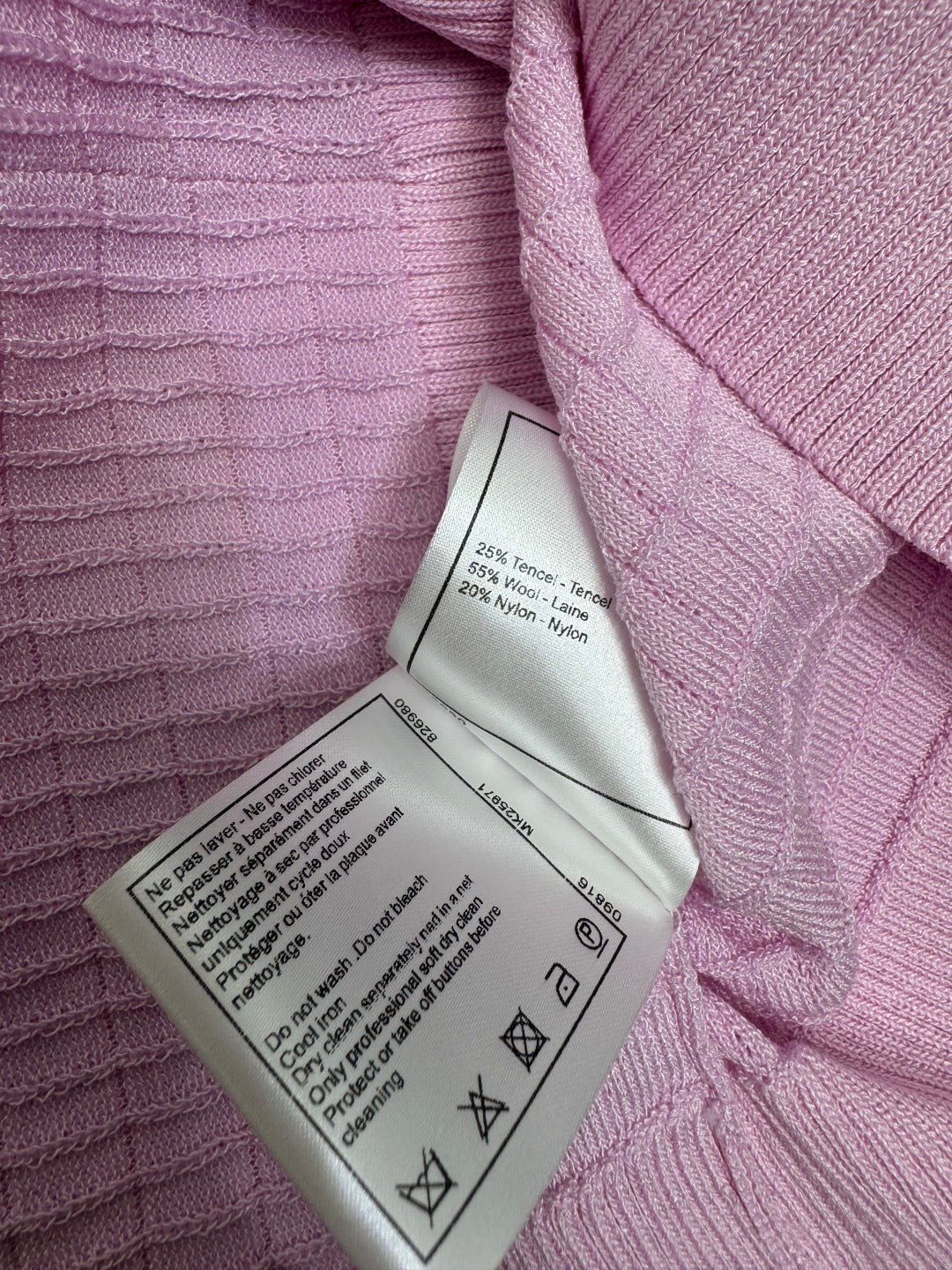 CHANEL 25S DOUBLE C LOGO KNIT COLLAR VEST 264071