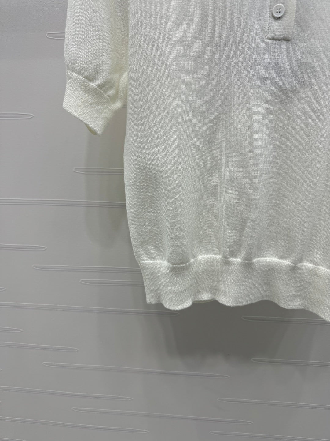 BURBERRY SHORT-SLEEVE KNITTED POLO SHIRT 274844