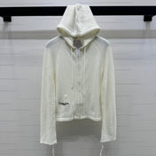 DIOR HOODED LONG-SLEEVE CARDIGAN 274929