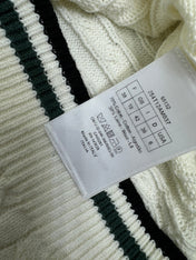 DIOR KNITTED V-NECK SLEEVELESS VEST WHITE 274923