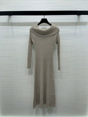 CHANEL 25S KNITTED LONG-SLEEVE DRESS 277