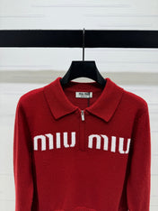 MIUMIU POLO KNIT SWEATER STYLE 749