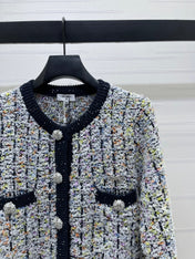 CHANEL 26S FLORAL KNIT CARDIGAN 735